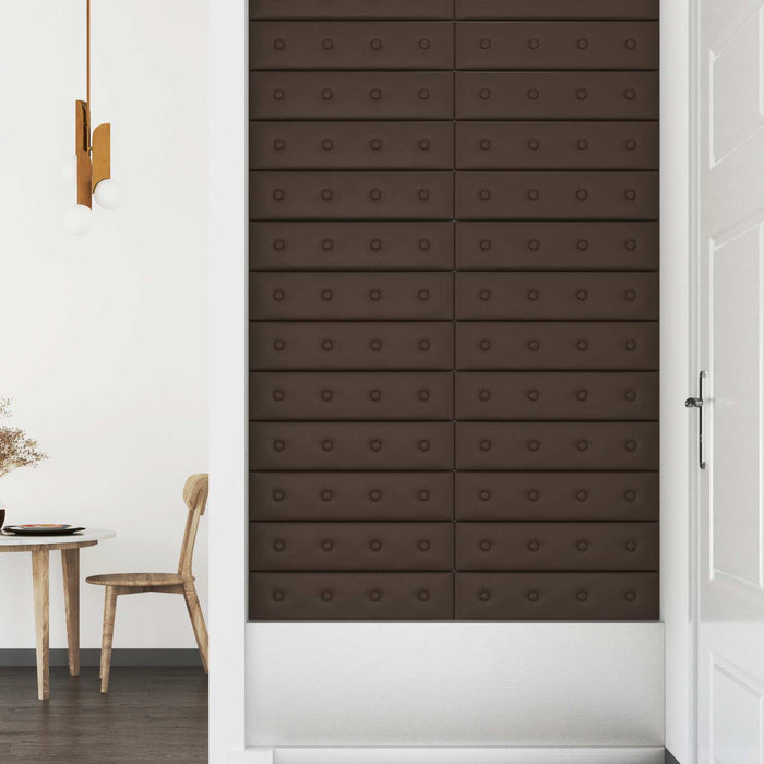 Tăblie de Pat pentru Perete 12 pcs Maro 60 x 15 cm - WALTI WALTI