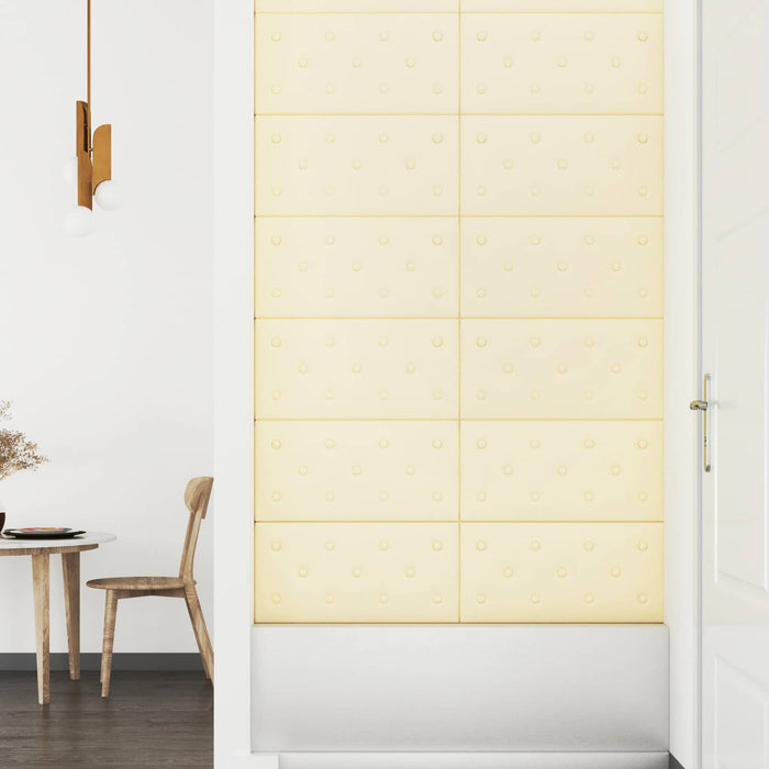 Tăblie de Pat pentru Perete 12 pcs Crem 60 x 30 cm - WALTI WALTI