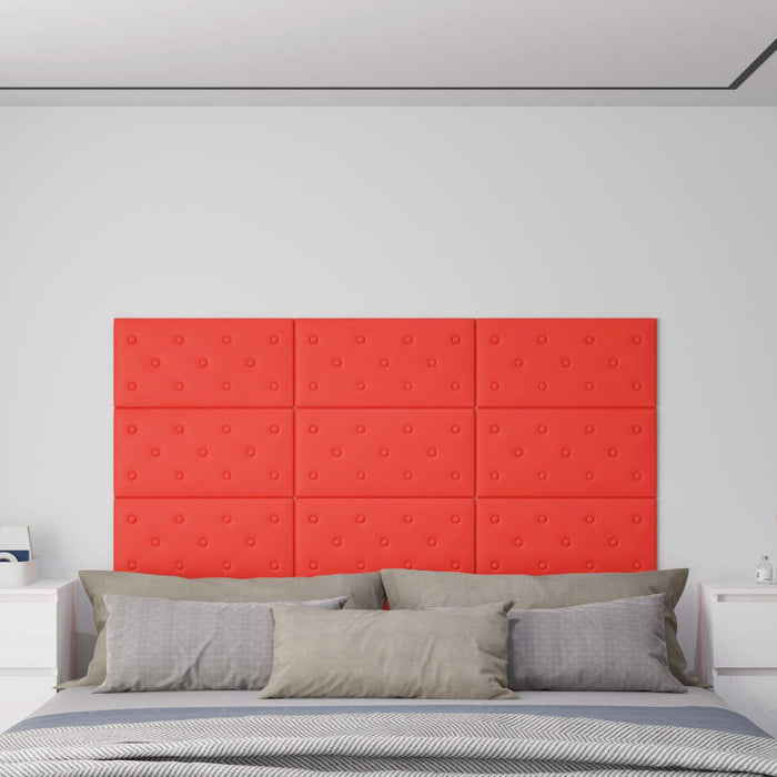 Tăblie de Pat pentru Perete 12 pcs Roșu 60 x 30 cm - WALTI WALTI