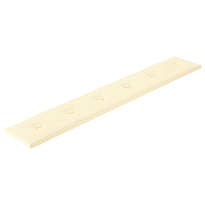 Tăblie de Pat pentru Perete 12 pcs Crem 90 x 15 cm - WALTI WALTI
