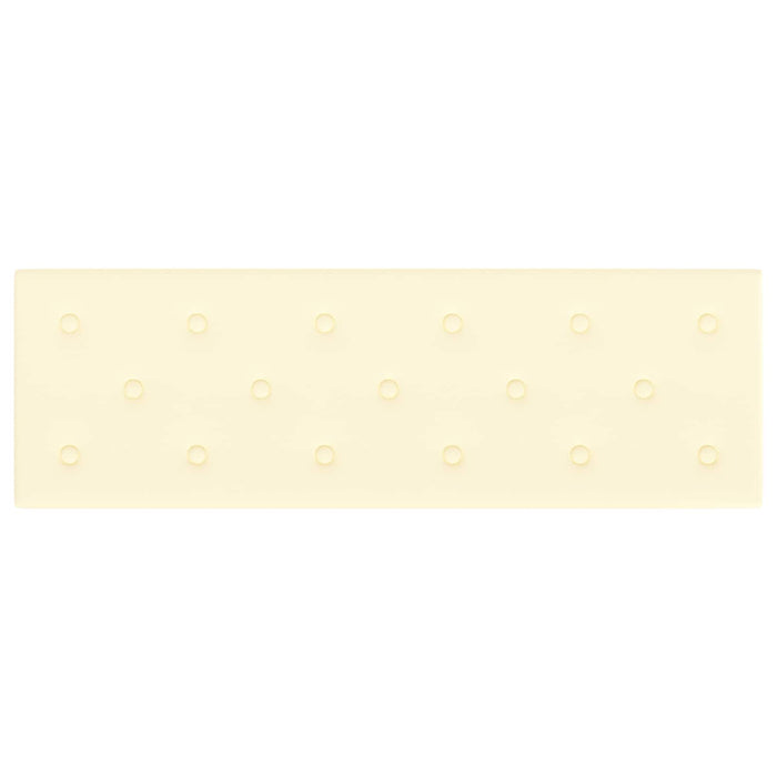 Tăblie de Pat pentru Perete 12 pcs Crem 90 x 30 cm WALTI