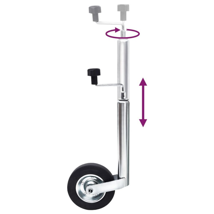 Roată jockey pentru remorcă, 48 mm, oțel galvanizat - WALTI WALTI