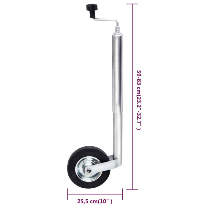 Roată jockey pentru remorcă, 48 mm, oțel galvanizat - WALTI WALTI