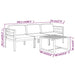 Set mobilier de grădină cu perne, 4 piese, antracit, aluminiu - WALTI WALTI