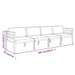 Set mobilier de grădină cu perne, 4 piese, antracit, aluminiu - WALTI WALTI