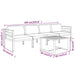 Set mobilier de grădină cu perne, 5 piese, antracit, aluminiu - WALTI WALTI