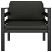 Set mobilier de grădină cu perne, 3 piese, antracit, aluminiu - WALTI WALTI