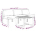 Set mobilier de grădină cu perne, 4 piese, antracit, aluminiu - WALTI WALTI
