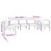 Set mobilier de grădină cu perne, 5 piese, antracit, aluminiu - WALTI WALTI