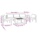 Set mobilier de grădină cu perne, 6 piese, antracit, aluminiu - WALTI WALTI