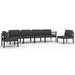 Set mobilier de grădină cu perne, 6 piese, antracit, aluminiu - WALTI WALTI