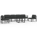 Set mobilier de grădină cu perne, 7 piese, antracit, aluminiu - WALTI WALTI