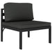Set mobilier de grădină cu perne, 7 piese, antracit, aluminiu - WALTI WALTI