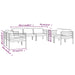 Set mobilier de grădină cu perne, 7 piese, antracit, aluminiu - WALTI WALTI