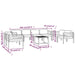 Set mobilier de grădină cu perne, 9 piese, antracit, aluminiu - WALTI WALTI