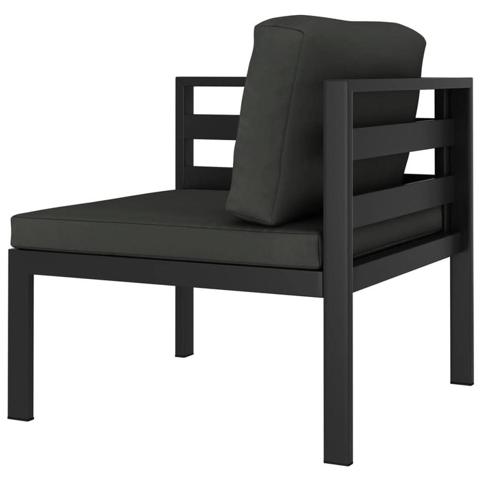 Set mobilier de grădină cu perne, 6 piese, antracit, aluminiu - WALTI WALTI