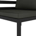 Set mobilier de grădină cu perne, 6 piese, antracit, aluminiu - WALTI WALTI