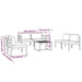 Set mobilier de grădină cu perne, 6 piese, antracit, aluminiu - WALTI WALTI