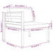 Set mobilier de grădină cu perne, 7 piese, antracit, aluminiu - WALTI WALTI