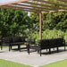 Set mobilier de grădină cu perne, 7 piese, antracit, aluminiu - WALTI WALTI