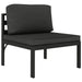 Set mobilier de grădină cu perne, 9 piese, antracit, aluminiu - WALTI WALTI
