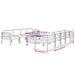 Set mobilier de grădină cu perne, 9 piese, antracit, aluminiu - WALTI WALTI