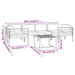 Set mobilier de grădină cu perne, 7 piese, antracit, aluminiu - WALTI WALTI