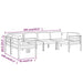 Set mobilier de grădină cu perne, 6 piese, antracit, aluminiu - WALTI WALTI