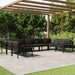 Set mobilier de grădină cu perne, 9 piese, antracit, aluminiu - WALTI WALTI