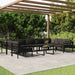 Set mobilier de grădină cu perne, 10 piese, antracit, aluminiu - WALTI WALTI