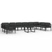 Set mobilier de grădină cu perne, 11 piese, antracit, aluminiu - WALTI WALTI