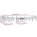 Set mobilier de grădină cu perne, 11 piese, antracit, aluminiu - WALTI WALTI