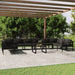 Set mobilier de grădină cu perne, 11 piese, antracit, aluminiu - WALTI WALTI