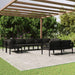 Set mobilier de grădină cu perne, 9 piese, antracit, aluminiu - WALTI WALTI