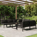Set mobilier de grădină cu perne, 8 piese, antracit, aluminiu - WALTI WALTI