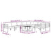 Set mobilier de grădină cu perne, 10 piese, antracit, aluminiu - WALTI WALTI