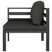 Set mobilier de grădină cu perne, 10 piese, antracit, aluminiu - WALTI WALTI