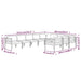 Set mobilier de grădină cu perne, 10 piese, antracit, aluminiu - WALTI WALTI