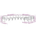 Set mobilier de grădină cu perne, 10 piese, antracit, aluminiu - WALTI WALTI