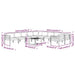 Set mobilier de grădină cu perne, 11 piese, antracit, aluminiu - WALTI WALTI
