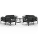 Set mobilier de grădină cu perne, 9 piese, antracit, aluminiu - WALTI WALTI