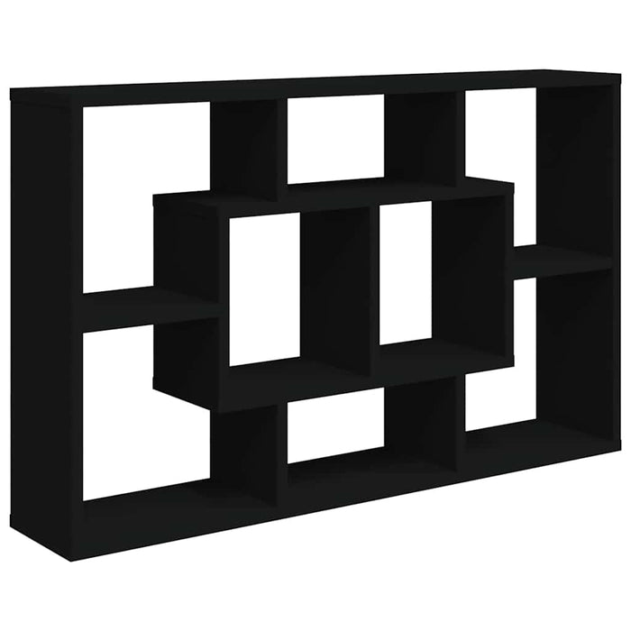 Raft de perete, negru, 85x16x52,5 cm, lemn prelucrat WALTI