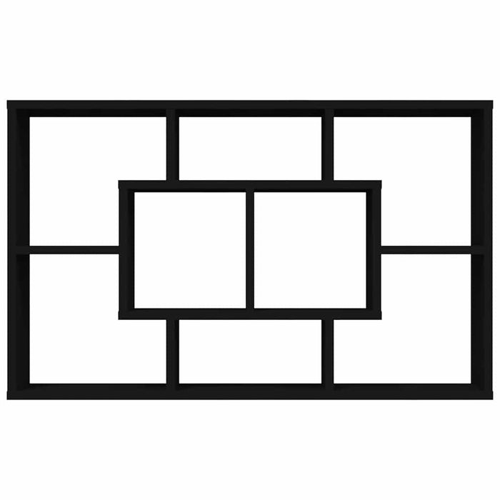 Raft de perete, negru, 85x16x52,5 cm, lemn prelucrat WALTI
