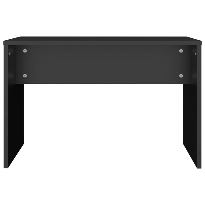 Taburet de toaletă, negru, 70x35x45 cm, lemn prelucrat - WALTI WALTI