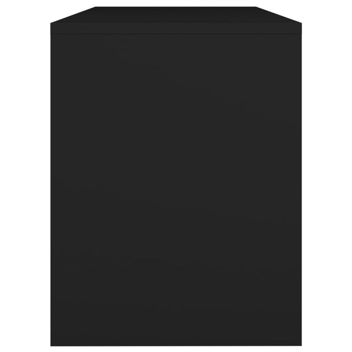 Taburet de toaletă, negru, 70x35x45 cm, lemn prelucrat - WALTI WALTI