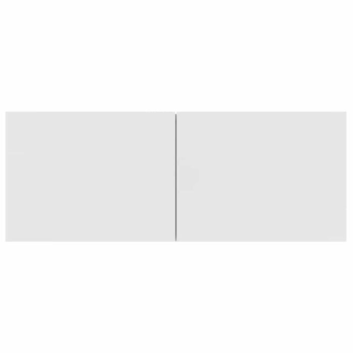 Comode TV, 2 buc., alb, 80x30x30 cm, lemn prelucrat - WALTI WALTI