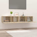 Comode TV, 2 buc., stejar sonoma, 80x30x30 cm, lemn compozit - WALTI WALTI