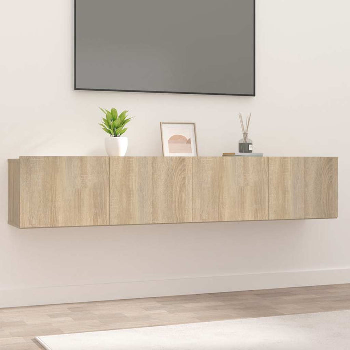 Comode TV, 2 buc., stejar sonoma, 80x30x30 cm, lemn compozit - WALTI WALTI