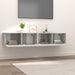 Comode TV, 2 buc., gri beton, 80x30x30 cm, lemn compozit - WALTI WALTI