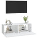 Dulapuri TV de perete 2 buc. alb 100x30x30 cm lemn compozit - WALTI WALTI